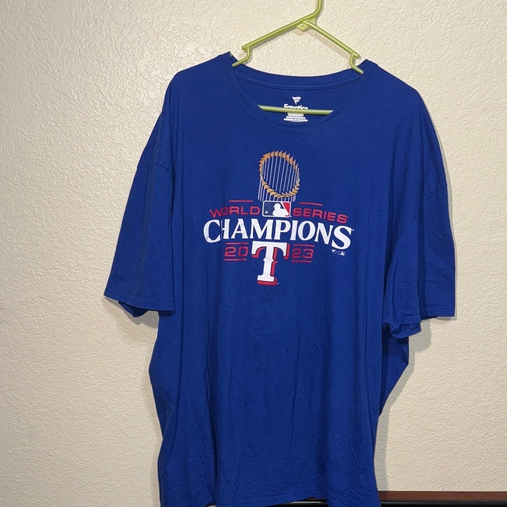 Texas Rangers 2023 World Series Champs T Shirt Men’s 4XL MLB Baseball Tee